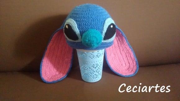 Touca de Crochê Stitch ( Desenho Lilo & Stitch