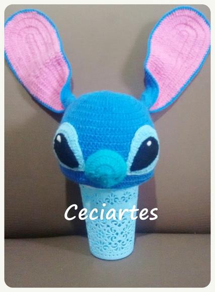 Touca de Crochê Stitch ( Desenho Lilo & Stitch