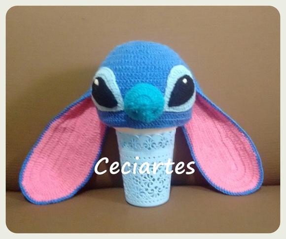 Touca de Crochê Stitch ( Desenho Lilo & Stitch
