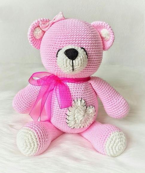 Ursinha amigurumi em crochê