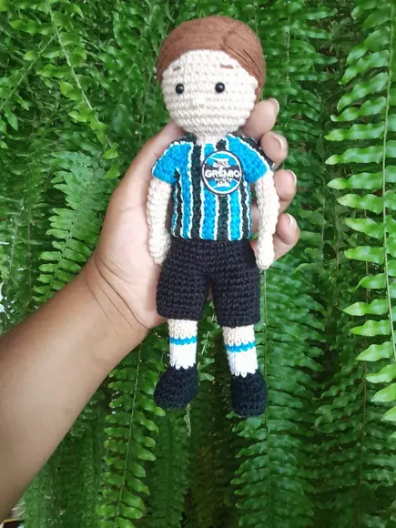 Boneco amigurumi Personalizado Time de Futebol