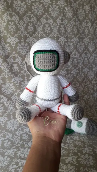 Kit Astronauta + Foguete Enfeite para Nicho