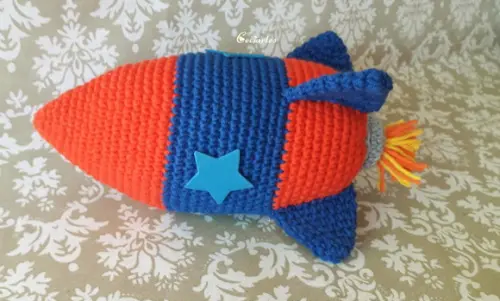 Kit Astronauta + Foguete Amigurumi