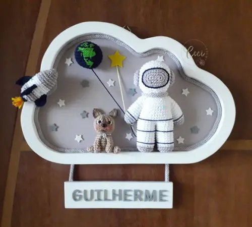 Porta Maternidade Astronauta com Pet