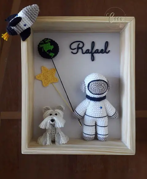 Porta Maternidade Astronauta com Pet
