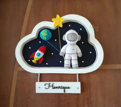 Porta Maternidade Astronauta Intenso