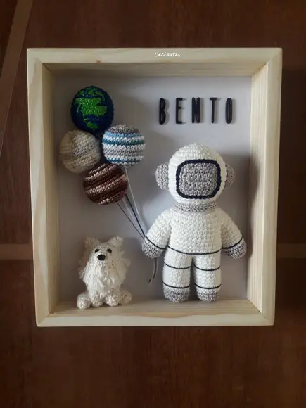 Porta Maternidade Astronauta Planetas + Pet