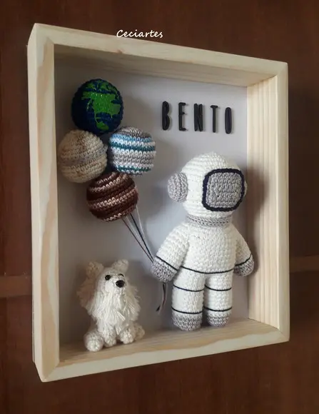 Porta Maternidade Astronauta Planetas + Pet