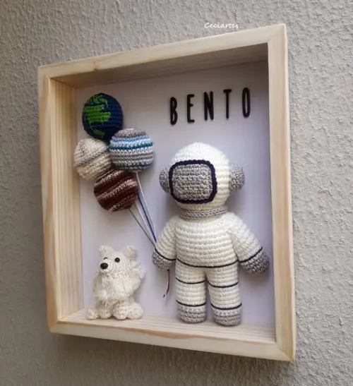 Porta Maternidade Astronauta Planetas + Pet