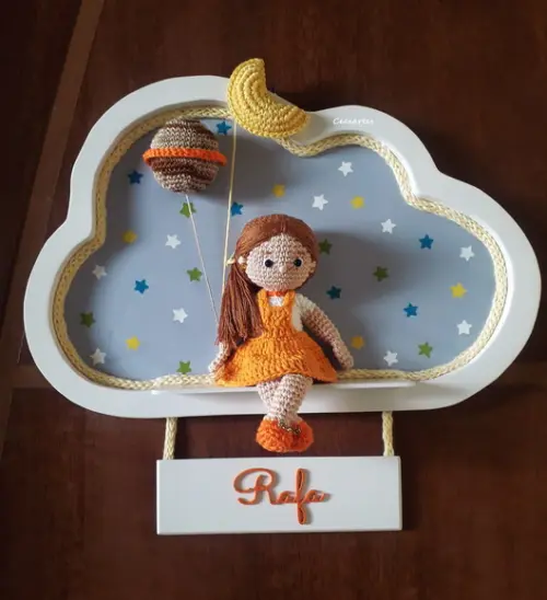 Porta Maternidade Estelar Menina