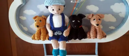 Porta Maternidade Garotinho E Seus Pets