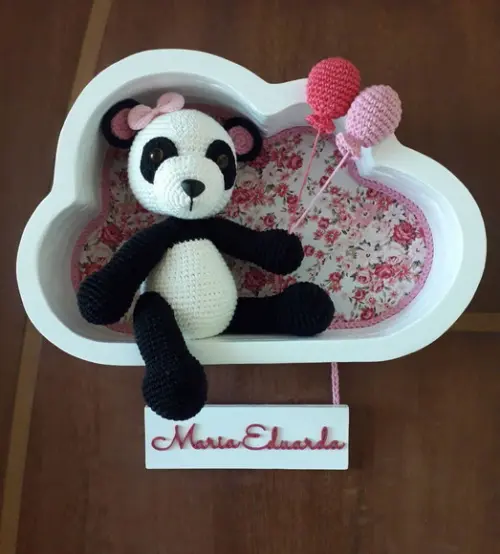 Porta Maternidade Ursa Panda Baloeira