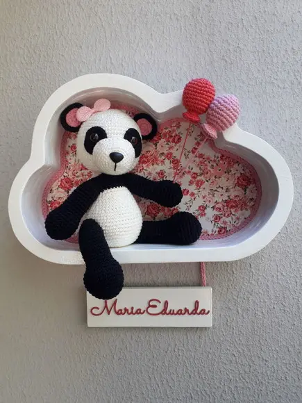 Porta Maternidade Ursa Panda Baloeira