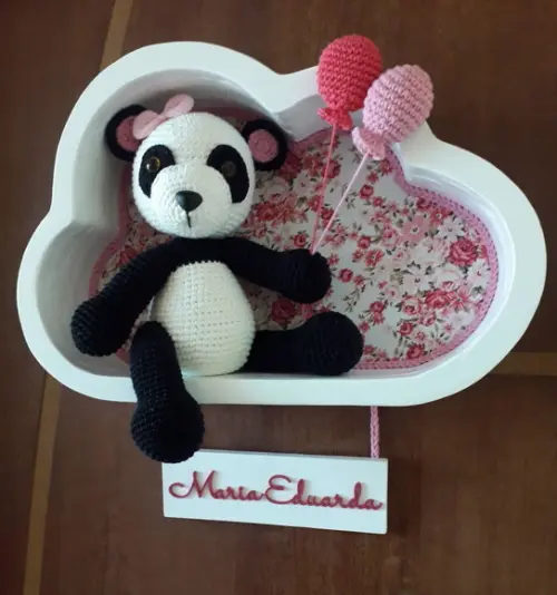 Porta Maternidade Ursa Panda Baloeira