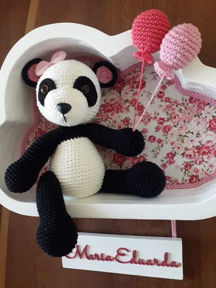 Porta Maternidade Ursa Panda Baloeira