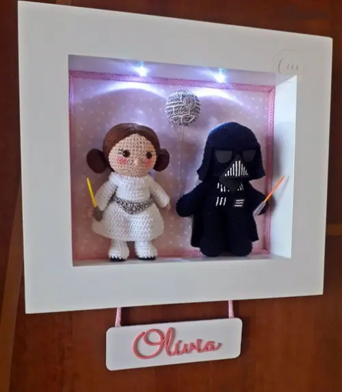 Princesa Léia e Darth Vader Porta Maternidade