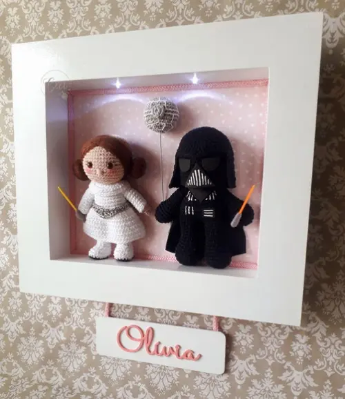 Princesa Léia e Darth Vader Porta Maternidade
