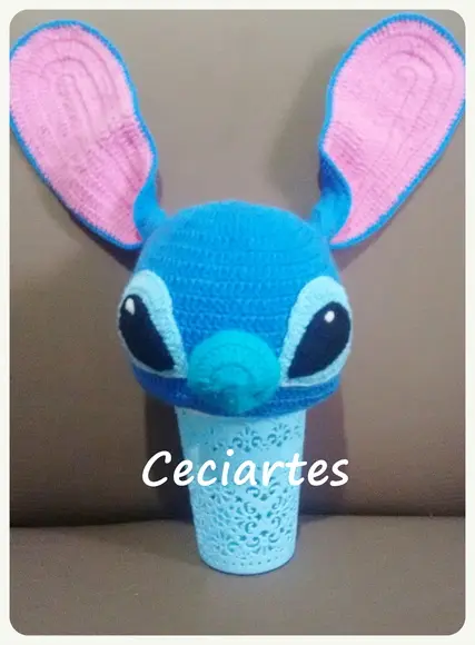 Touca de Crochê Stitch ( Desenho Lilo & Stitch