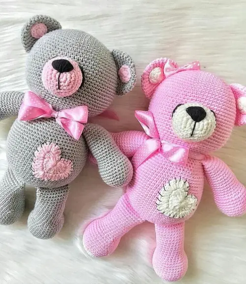 Ursinha amigurumi em crochê