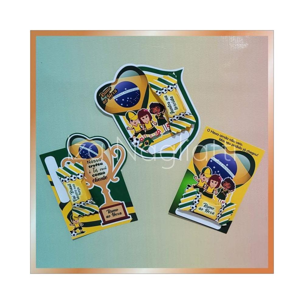 3 cards de balinha da copa do mundo - Brasil - Arquivo Digital