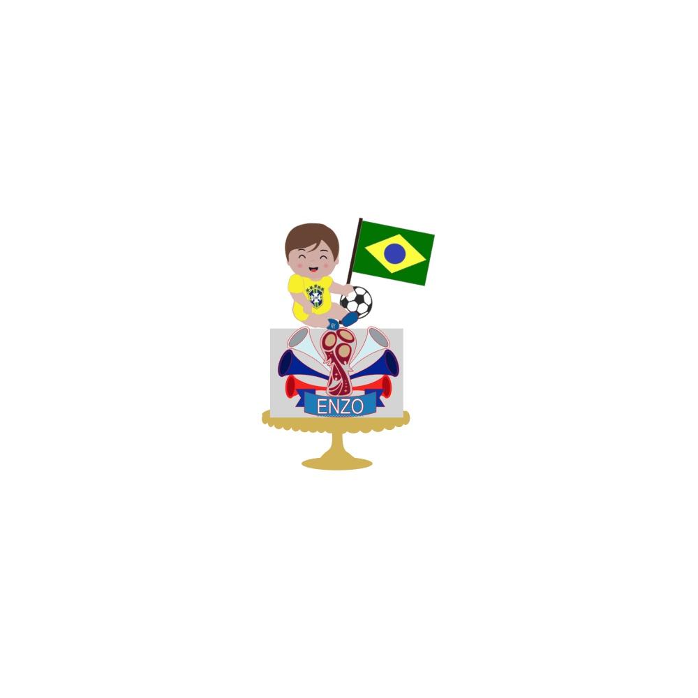 Topo de Bolo Copa do Mundo 48 para imprimir