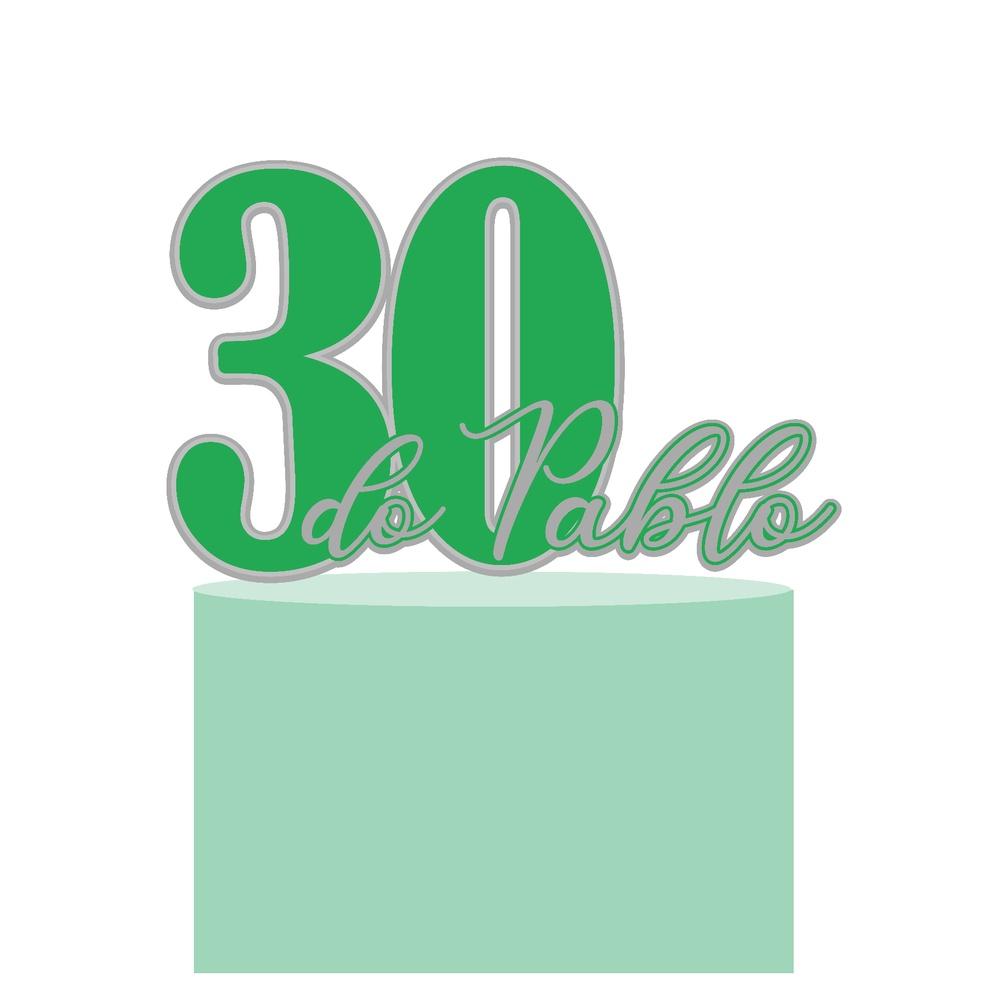 Topo de Bolo Idades 11