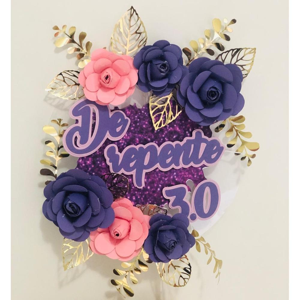 Topo de Bolo Idades 45