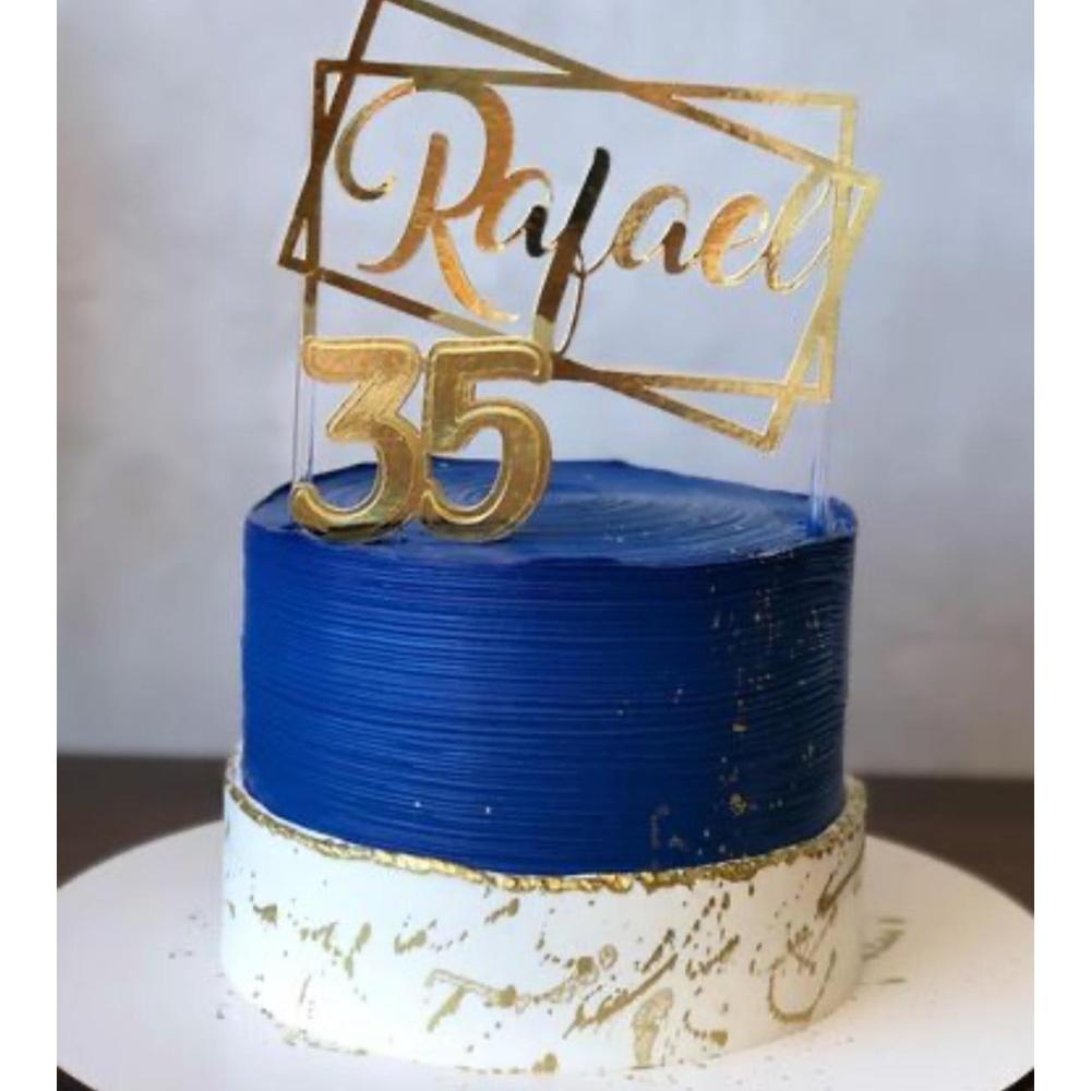 Topo de Bolo Idades 50