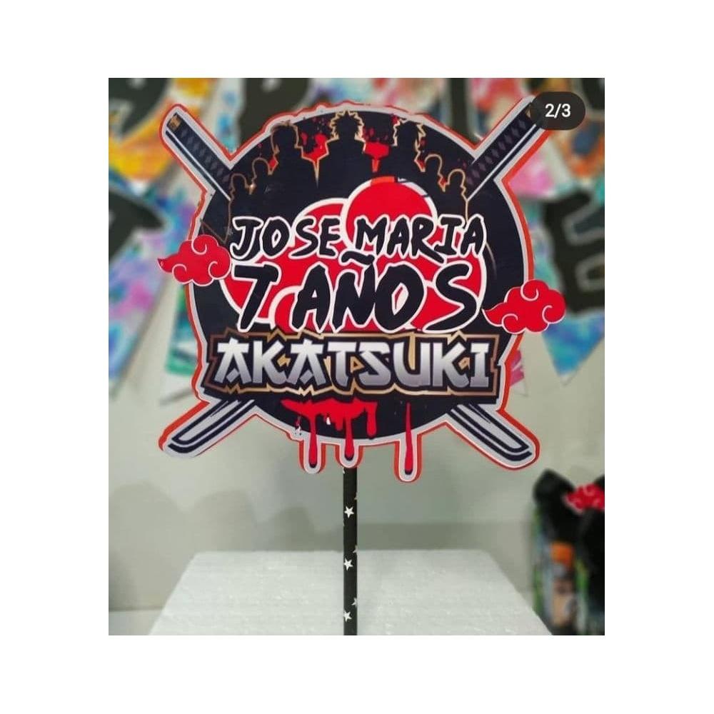 Topo de bolo 03 - Akatsuki a