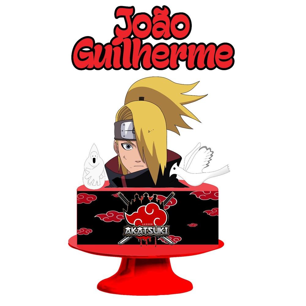 Topo de bolo 05 - Akatsuki a