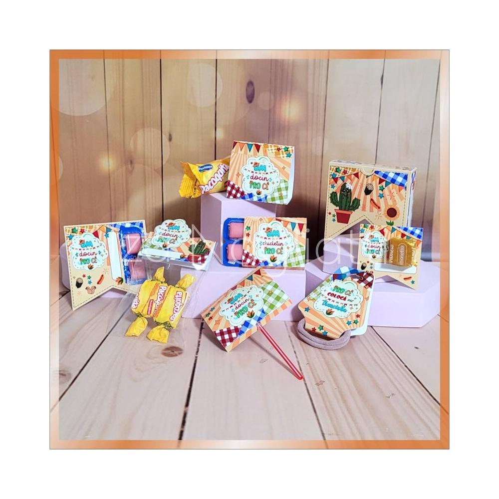 Kit 8 mimos arraiá para festa junina