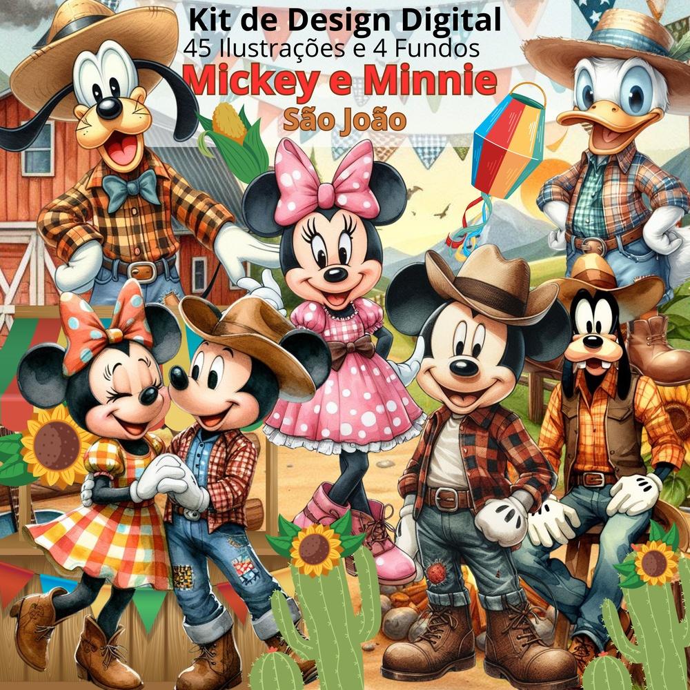 Mickey e Minnie São João
