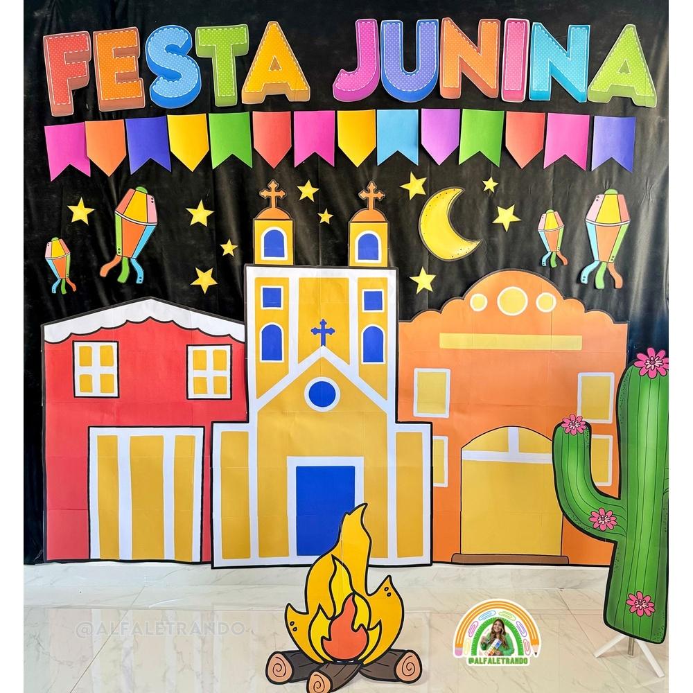 Painel 3D para festa Junina Julina