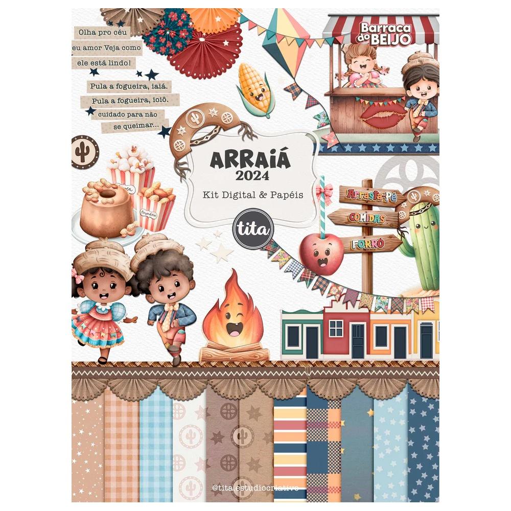 Arraiá 2024 - Combo Ilustrações + Papéis
