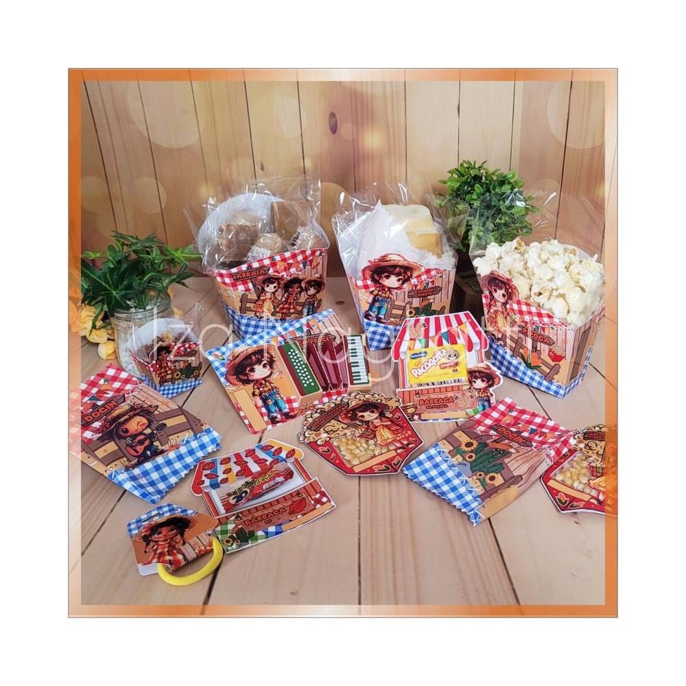 Kit 11 mimos arraiá para festa junina e julina