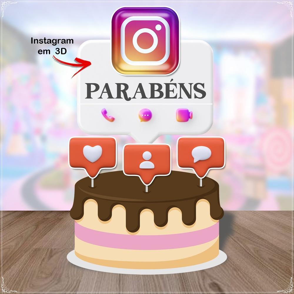 Topo de Bolo Instagram 03