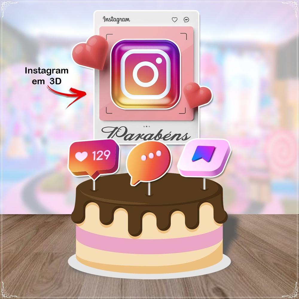 Topo de Bolo Instagram 10
