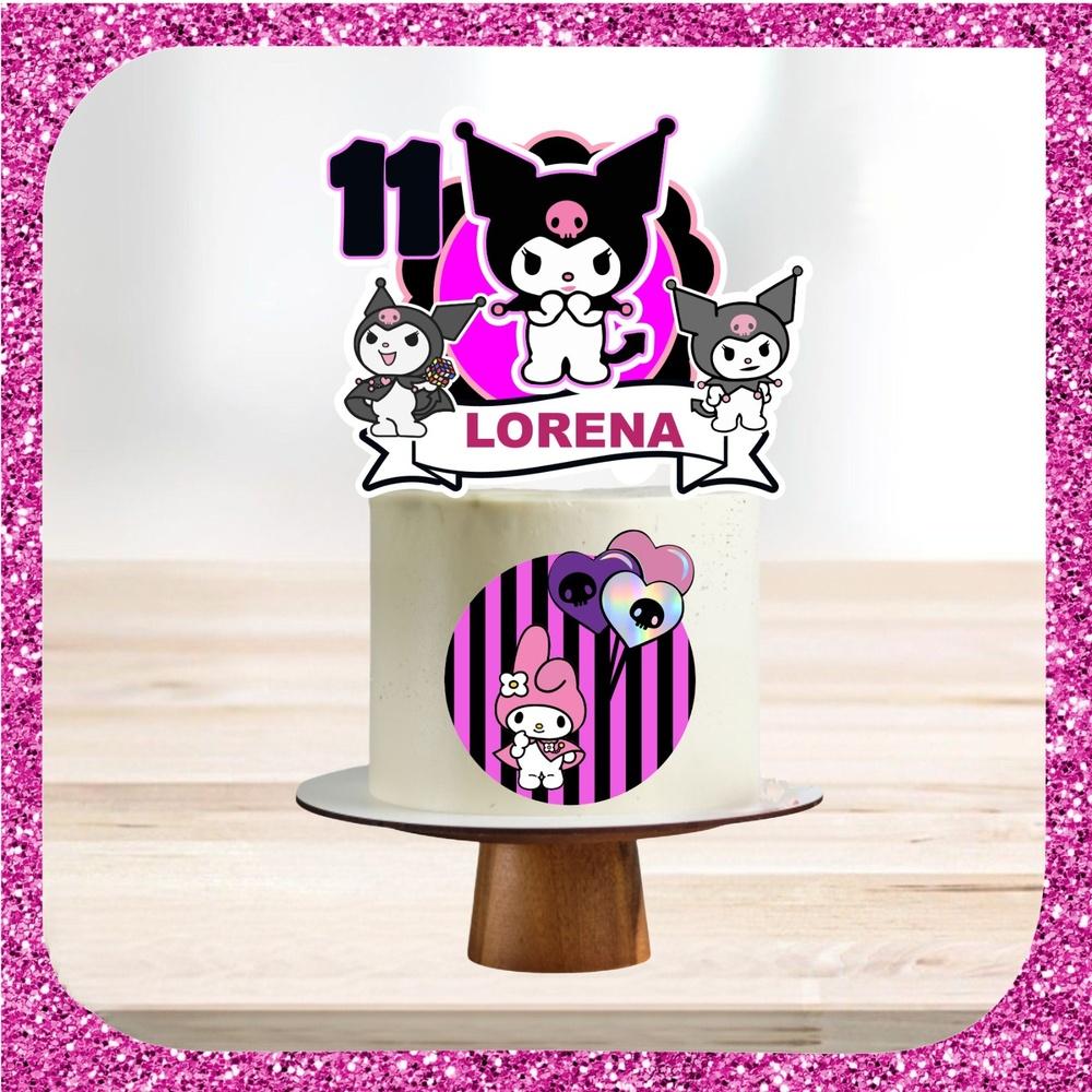 Topo de Bolo Kuromi 06
