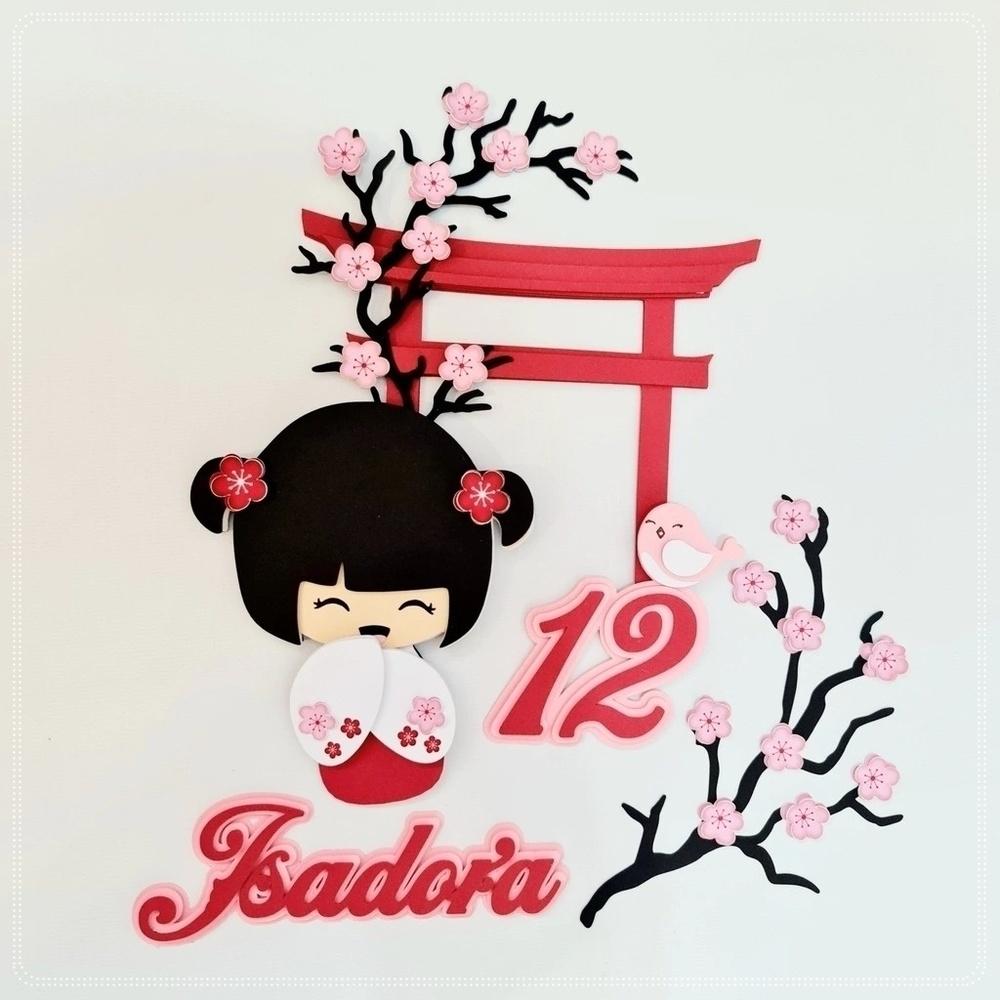 Topo de Bolo Kokeshi 07