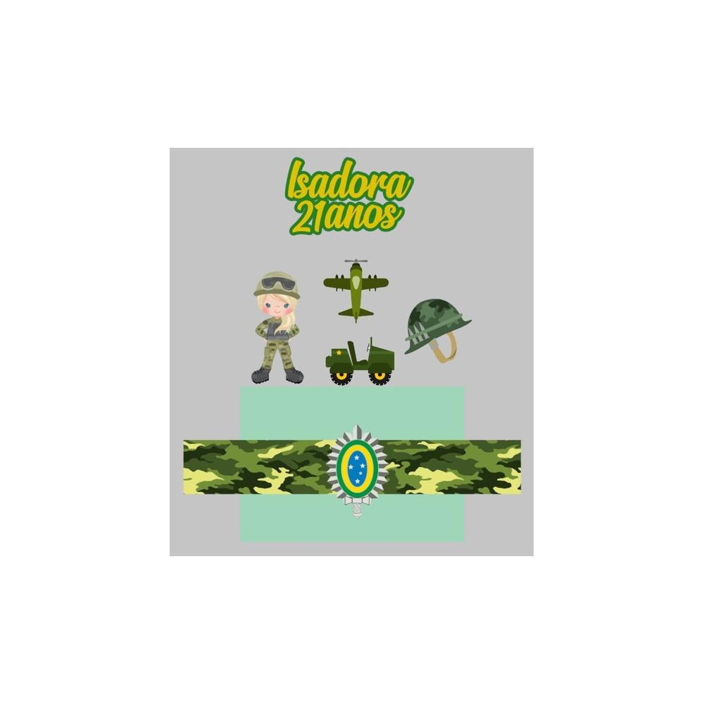 Topo de Bolo Exército 03