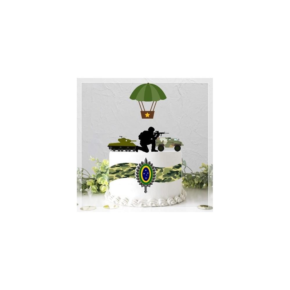 Topo de Bolo Exército 04