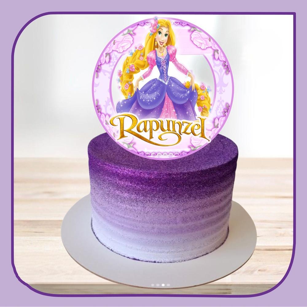 Topo de Bolo Enrolados - Rapunzel 28