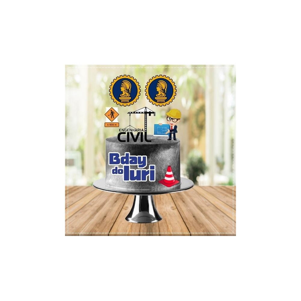 Topo de Bolo 12 - Engenharia a