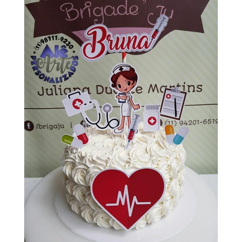 Topo de Bolo Enfermagem - Medicina 13