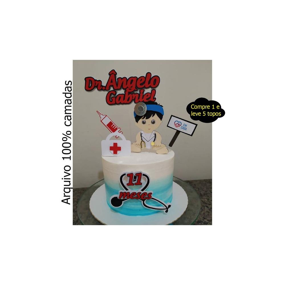 Topo de Bolo Enfermagem - Medicina 23