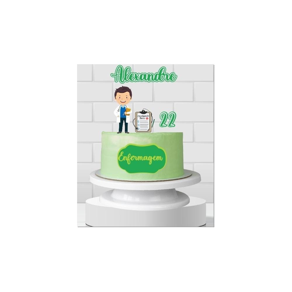 Topo de Bolo Enfermagem - Medicina 43