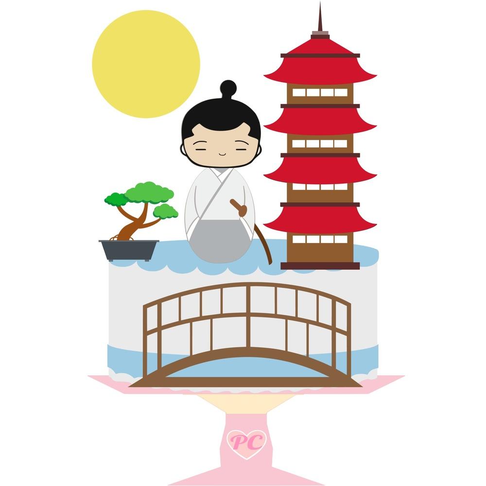 Topo de Bolo Japão 06