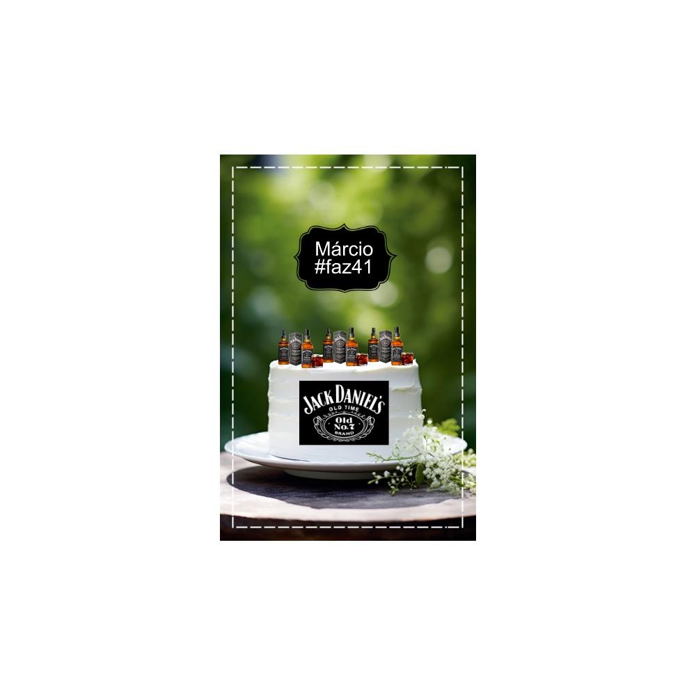 Topo de Bolo Jack Daniels 03