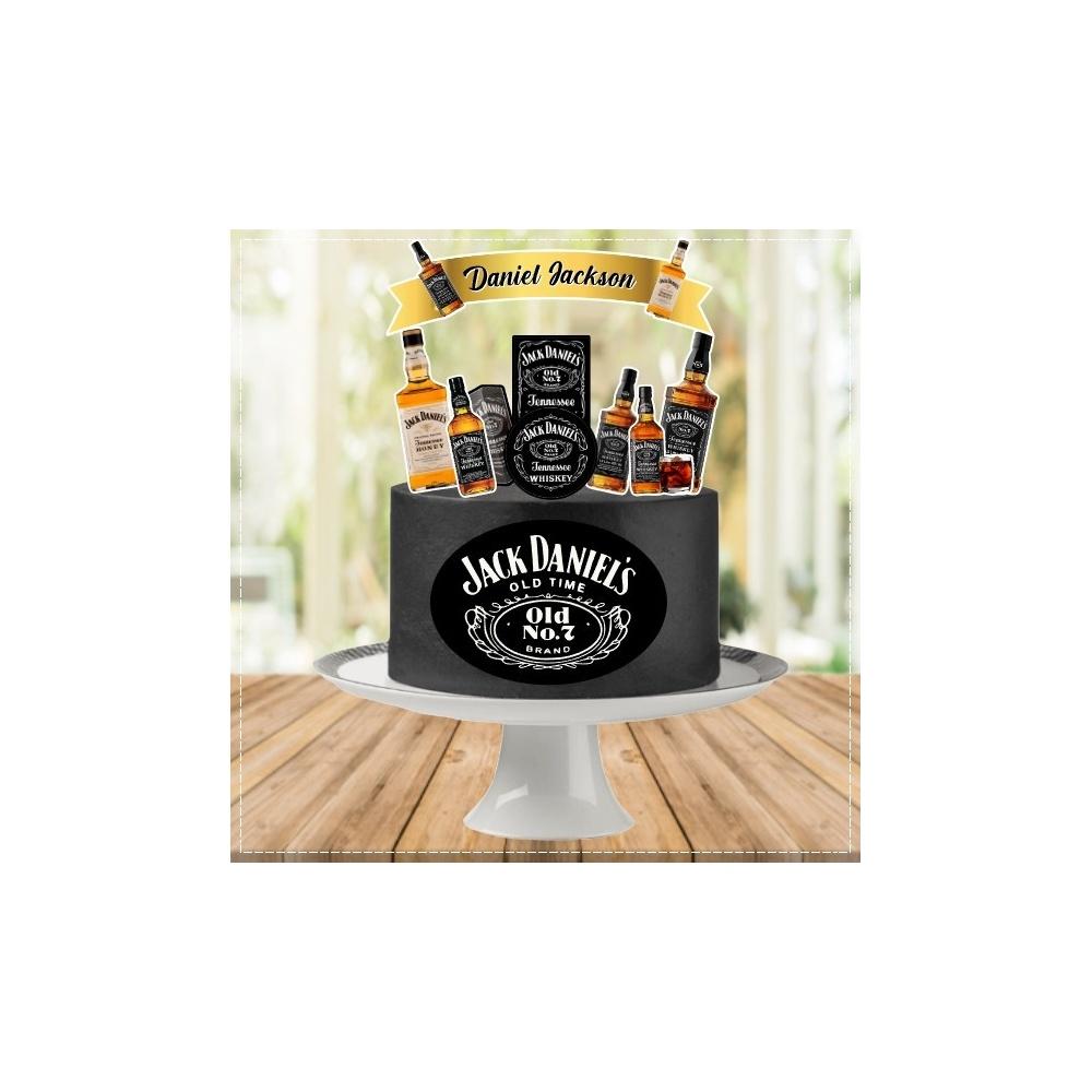 Topo de Bolo Jack Daniels 04