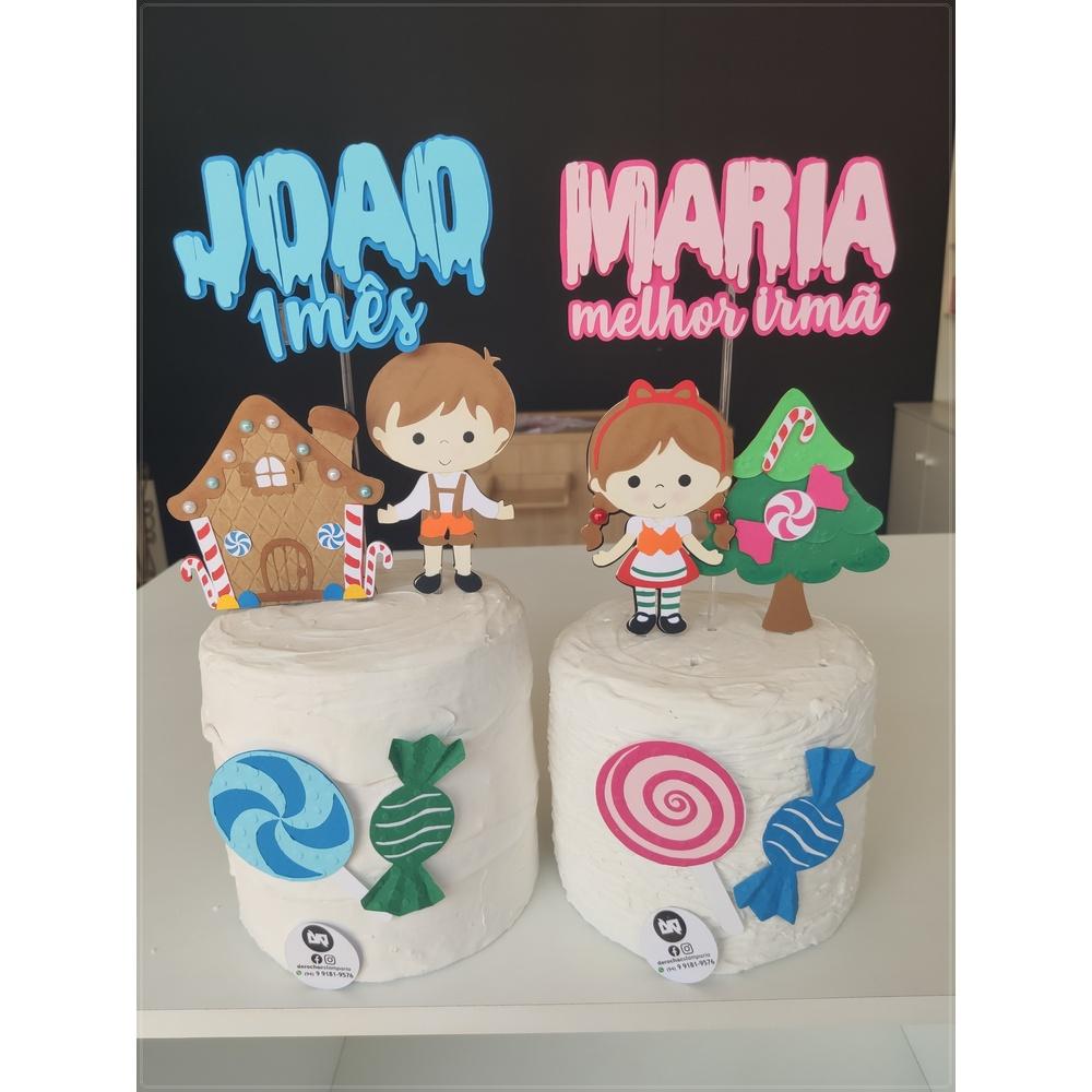 Topo de Bolo João e Maria 03